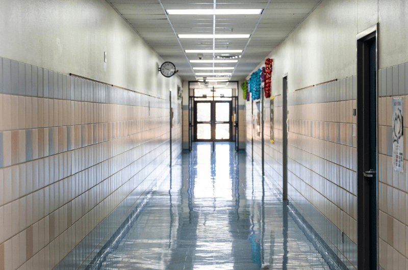 school corridor